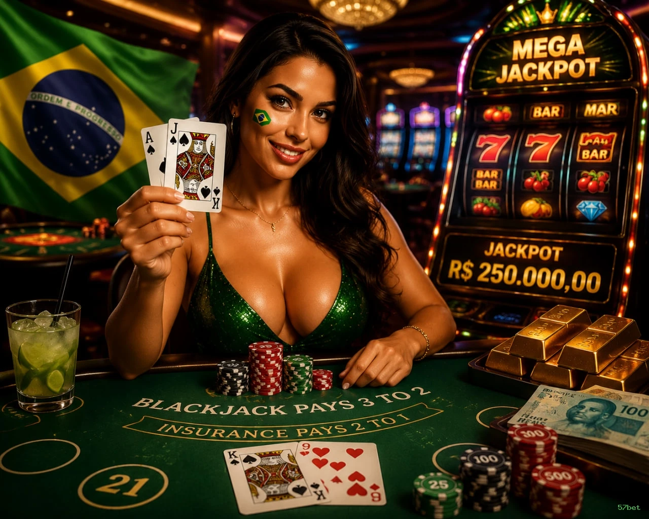 Mesa de Blackjack 57bet